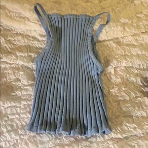 light blue tank top